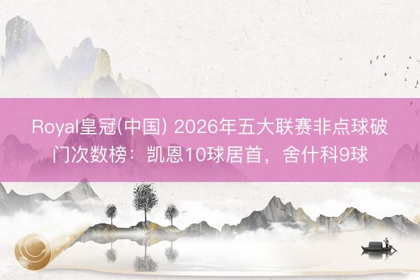 Royal皇冠(中国) 2026年五大联赛非点球破门次数榜：凯恩10球居首，舍什科9球