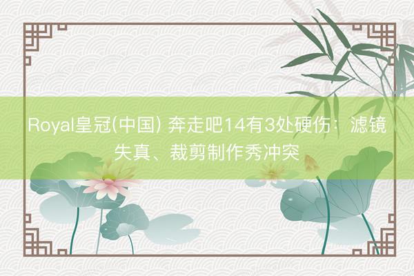 Royal皇冠(中国) 奔走吧14有3处硬伤：滤镜失真、裁剪制作秀冲突