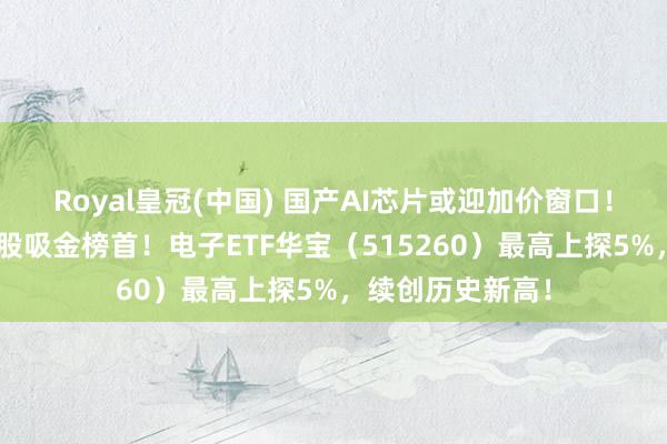 Royal皇冠(中国) 国产AI芯片或迎加价窗口!工业富联登顶A股吸金榜首!电子ETF华宝(515260)最高上探5%,续创历史新高!